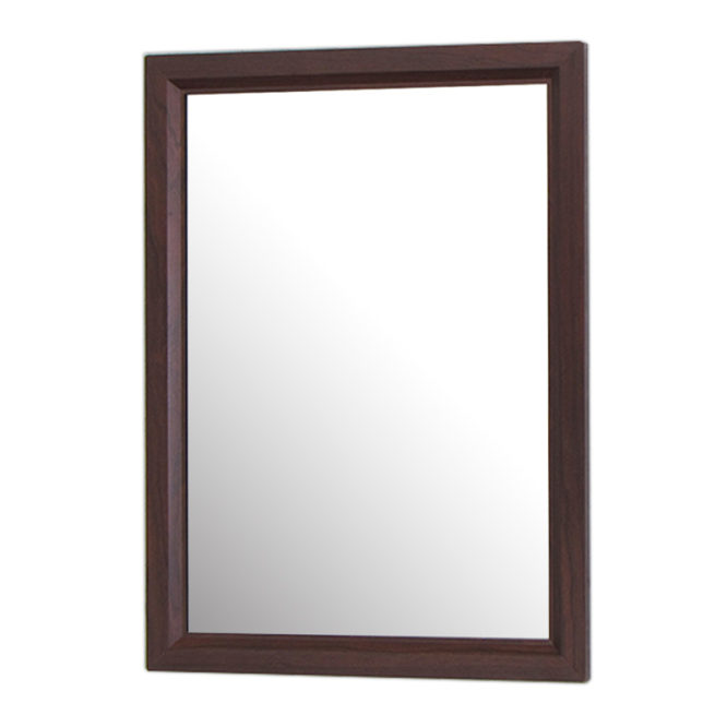 烏木紋質感細框單鏡，鋁框包覆鏡面不易氧化，40x54cm防水耐用易清潔 MS734N