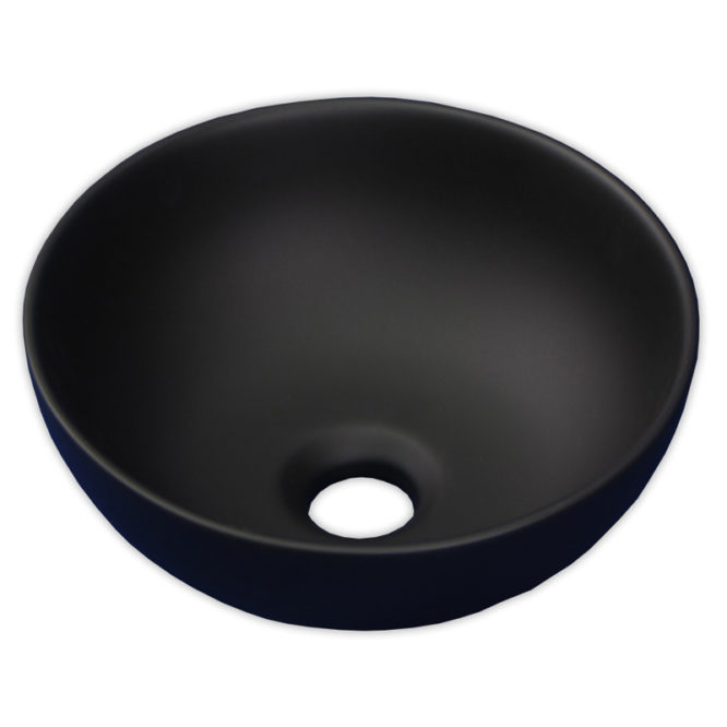 啞光黑280x280碗盆，搭配檯面、浴櫃使用，最新現代化設計，超小省空間 SL35B4
