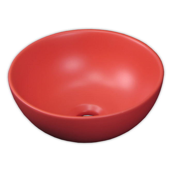 土耳其紅280x280碗盆，配檯面、浴櫃使用，最新現代化設計，超小省空間 SL35B6