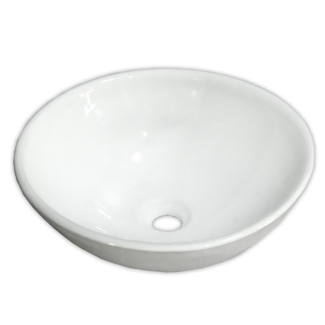 正圓410x410藝術碗盆(無溢水孔)，搭配檯面、浴櫃使用，最新現代化設計 SL35M0