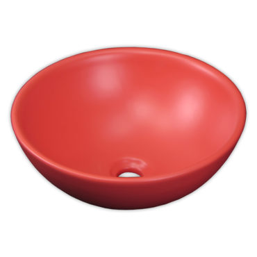 土耳其紅410x410藝術碗盆(無溢水孔)，配檯面、浴櫃使用，最新現代化設計 SL35M6