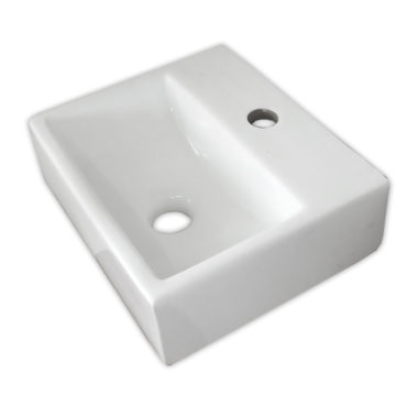 小型獨立330x285方型洗面盆、洗手盆，造型新穎，可掛牆或搭配檯面、浴櫃使用，無可替代 SL7331